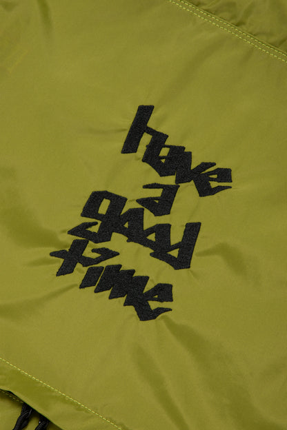 HANDSTYLE LOGO EMB DRAWSTRING BAG LIME