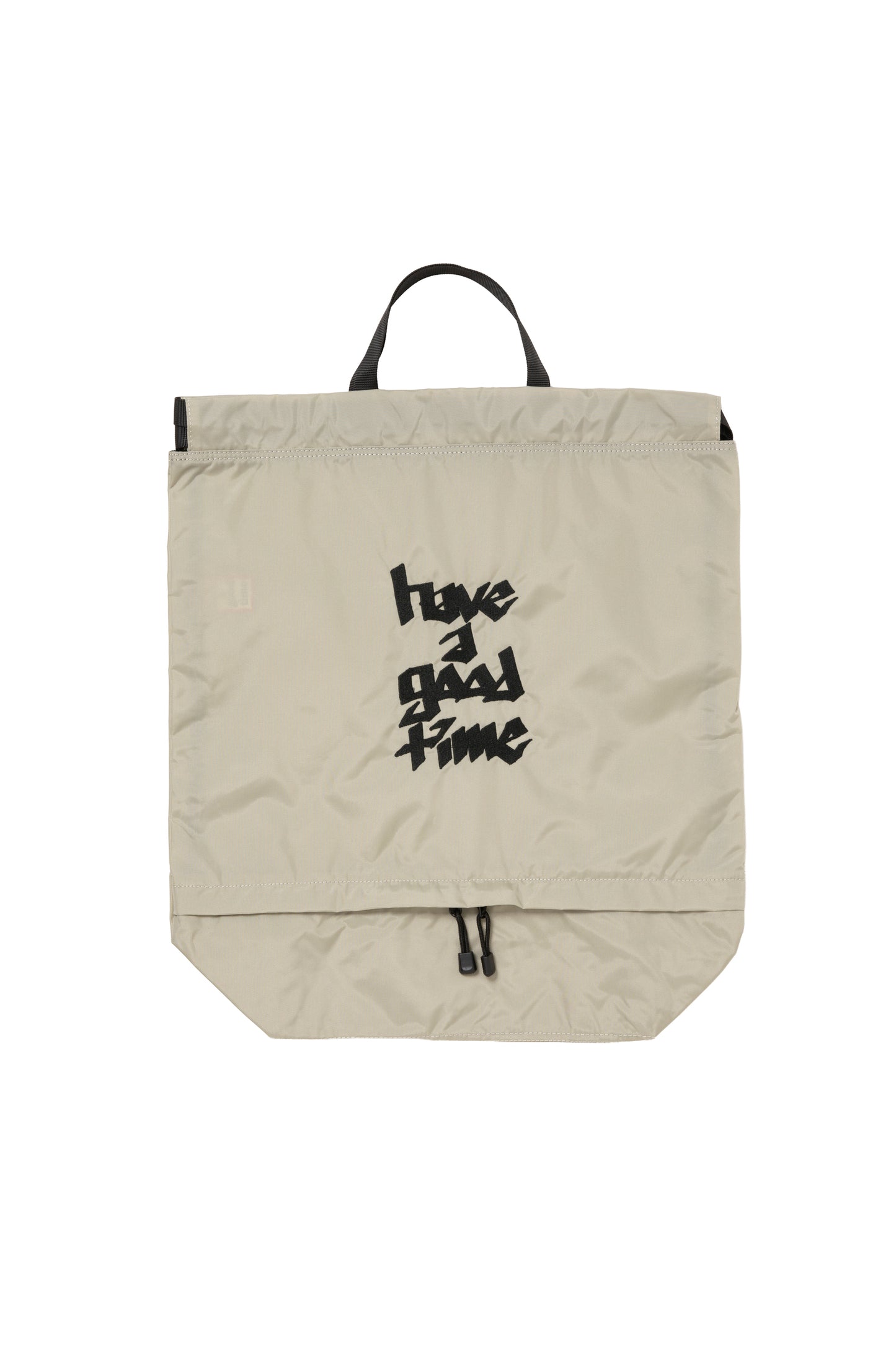 HANDSTYLE LOGO EMB DRAWSTRING BAG ICE GREY