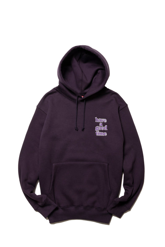 MINI LOGO EMB PULLOVER HOODIE FL DEEP PURPLE
