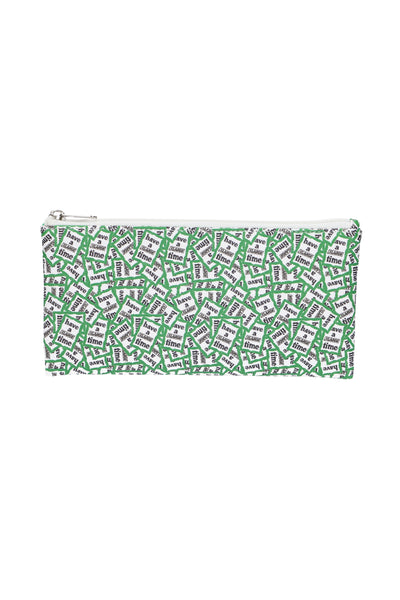 XLARGE x HAVE A GOOD TIME FLAT POUCH GREEN - ONE