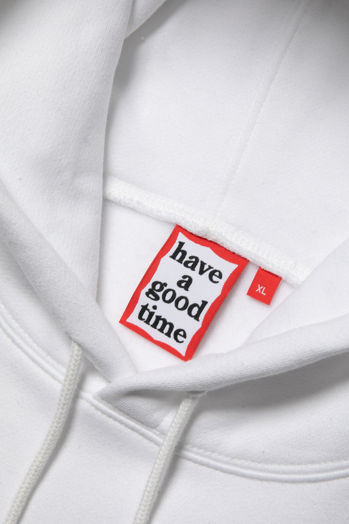 THINK GOOD TIME PULLOVER HOODIE WHITE – have a good time