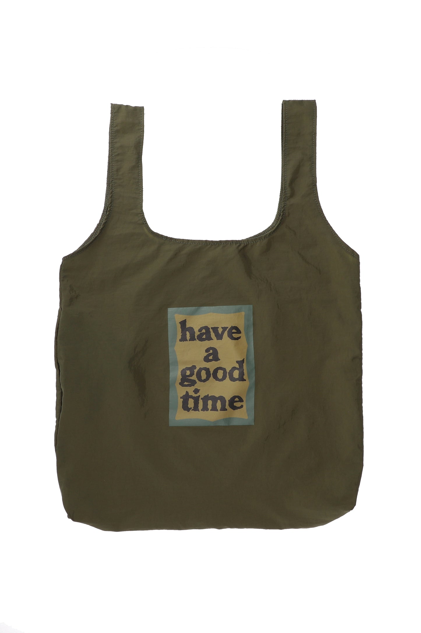 MILITARY FRAME POCKETABLE ECO BAG MILITARY GREEN