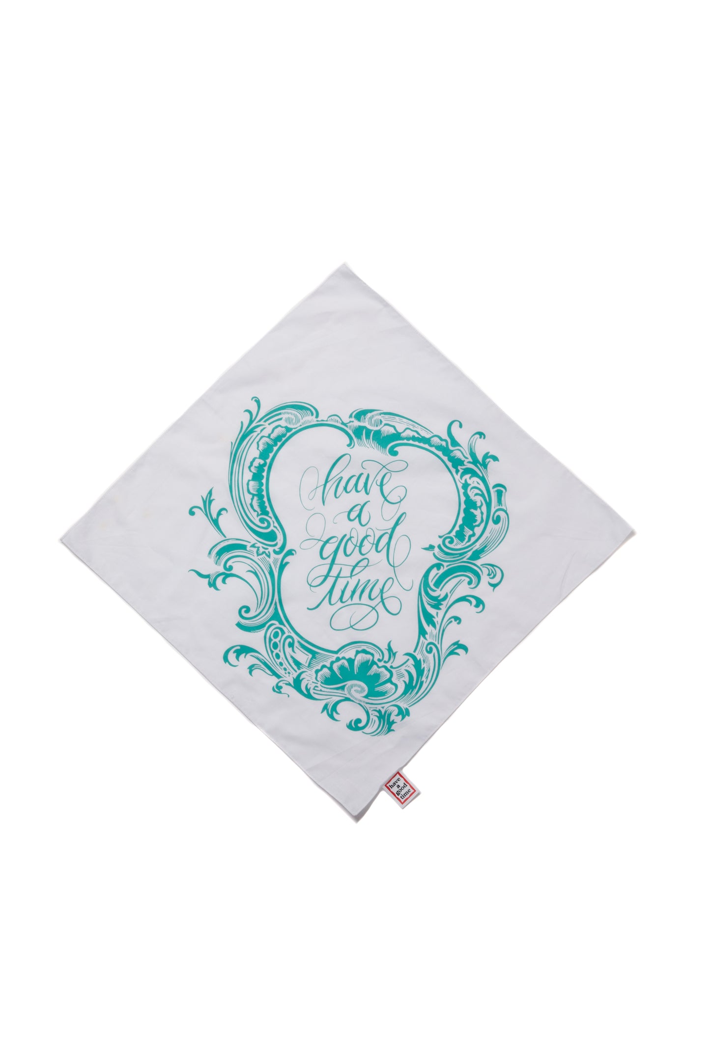 EMBLEM LOGO BANDANA WHITE