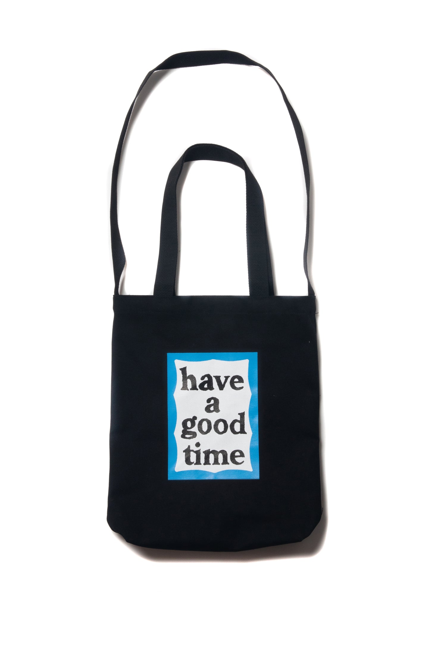 BLUE FRAME CANVAS 2WAY TOTE BLACK