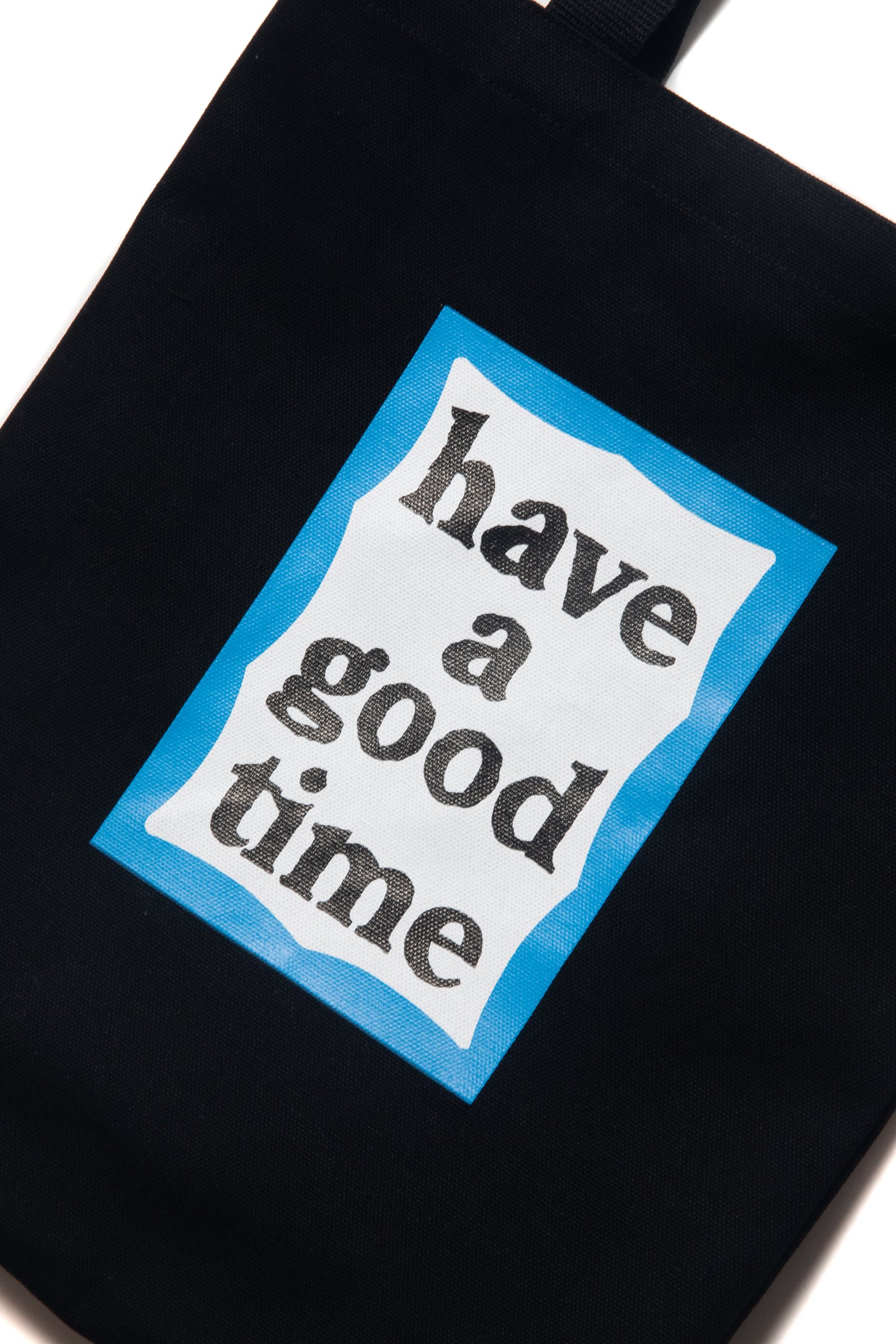 BLUE FRAME CANVAS 2WAY TOTE BLACK