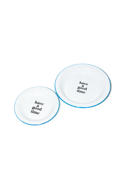 LOGO ENAMEL PLATE SET BLUE