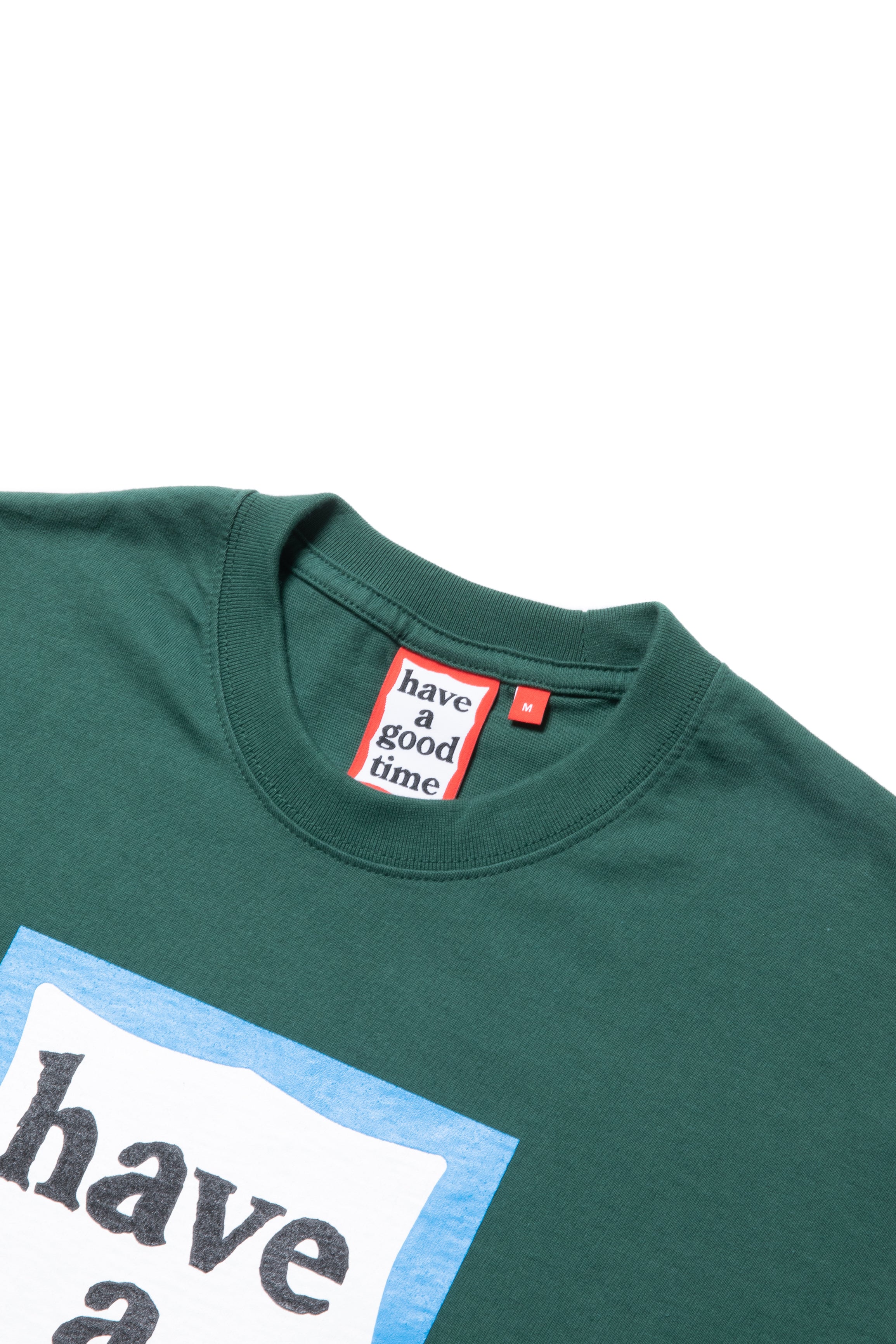 BLUE FRAME L/S TEE BOTTLE GREEN – have a good time