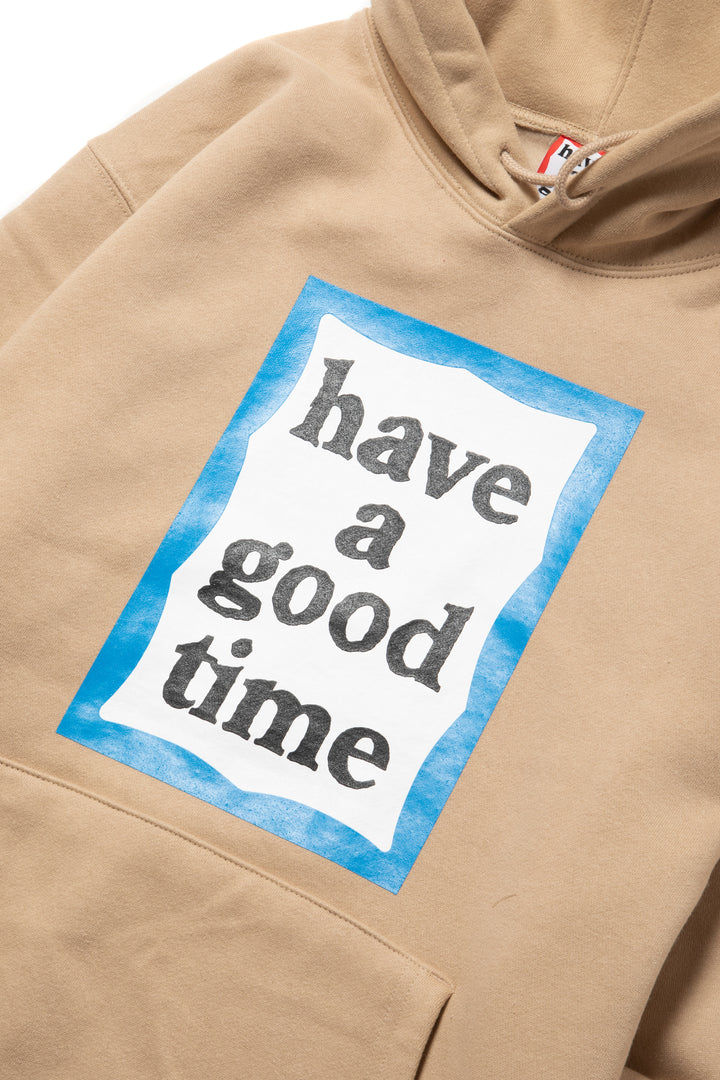 BLUE FRAME PULLOVER HOODIE FL TAN – have a good time