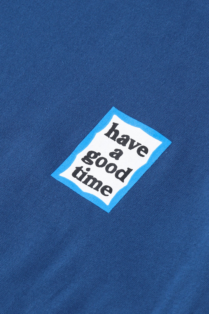 MINI BLUE FRAME L/S TEE SPACE BLUE – have a good time