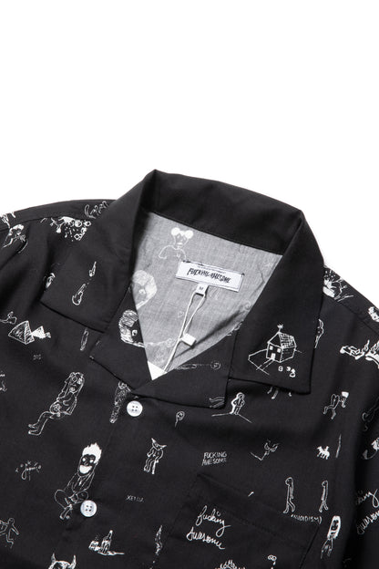 FUCKING AWESOME DILL DRAWING CLUB SHIRT BLACK