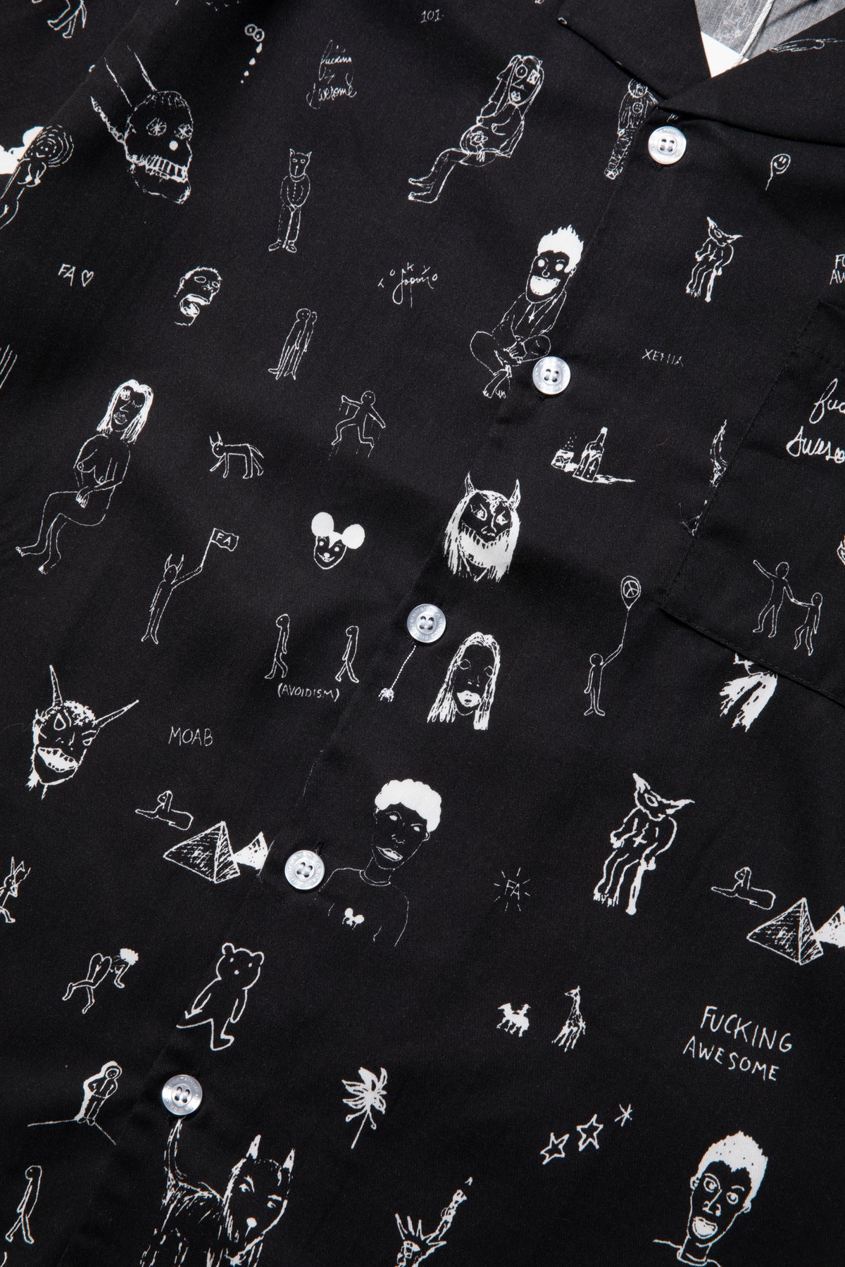 FUCKING AWESOME DILL DRAWING CLUB SHIRT BLACK