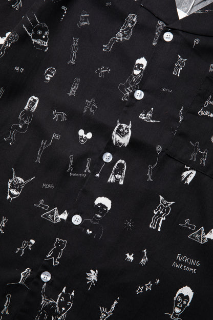 FUCKING AWESOME DILL DRAWING CLUB SHIRT BLACK