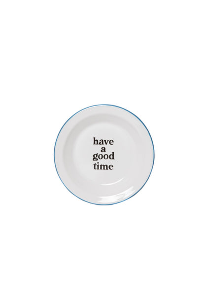 LOGO ENAMEL PLATE SET BLUE