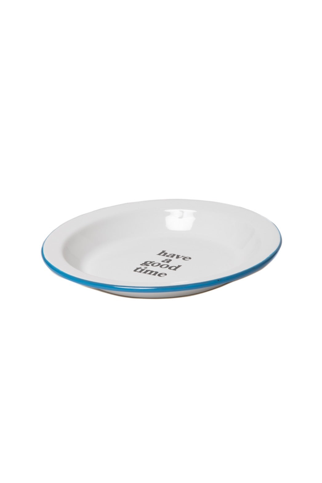 LOGO ENAMEL PLATE SET BLUE